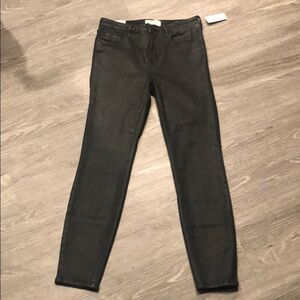 NWT Pacsun Coated Black Jeggings